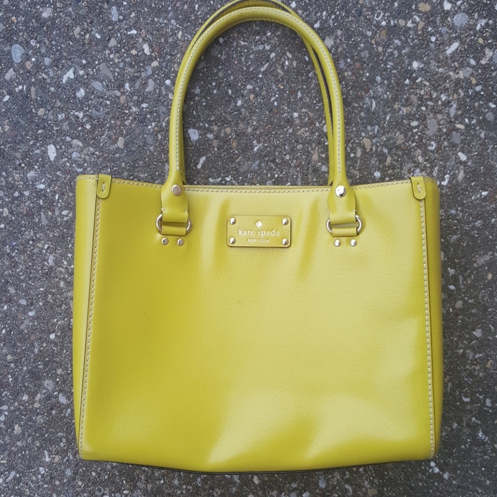 Kate Spade Wellesley Quinn Firefly Yellow Purse